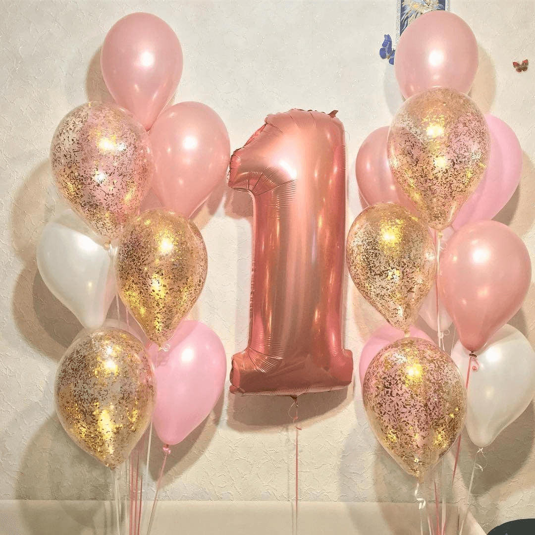 фонтаны из шаров на день рождения для девочки