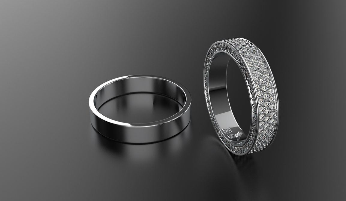 Изготовление дизайнерских свадебных обручальных колец из золота с ...