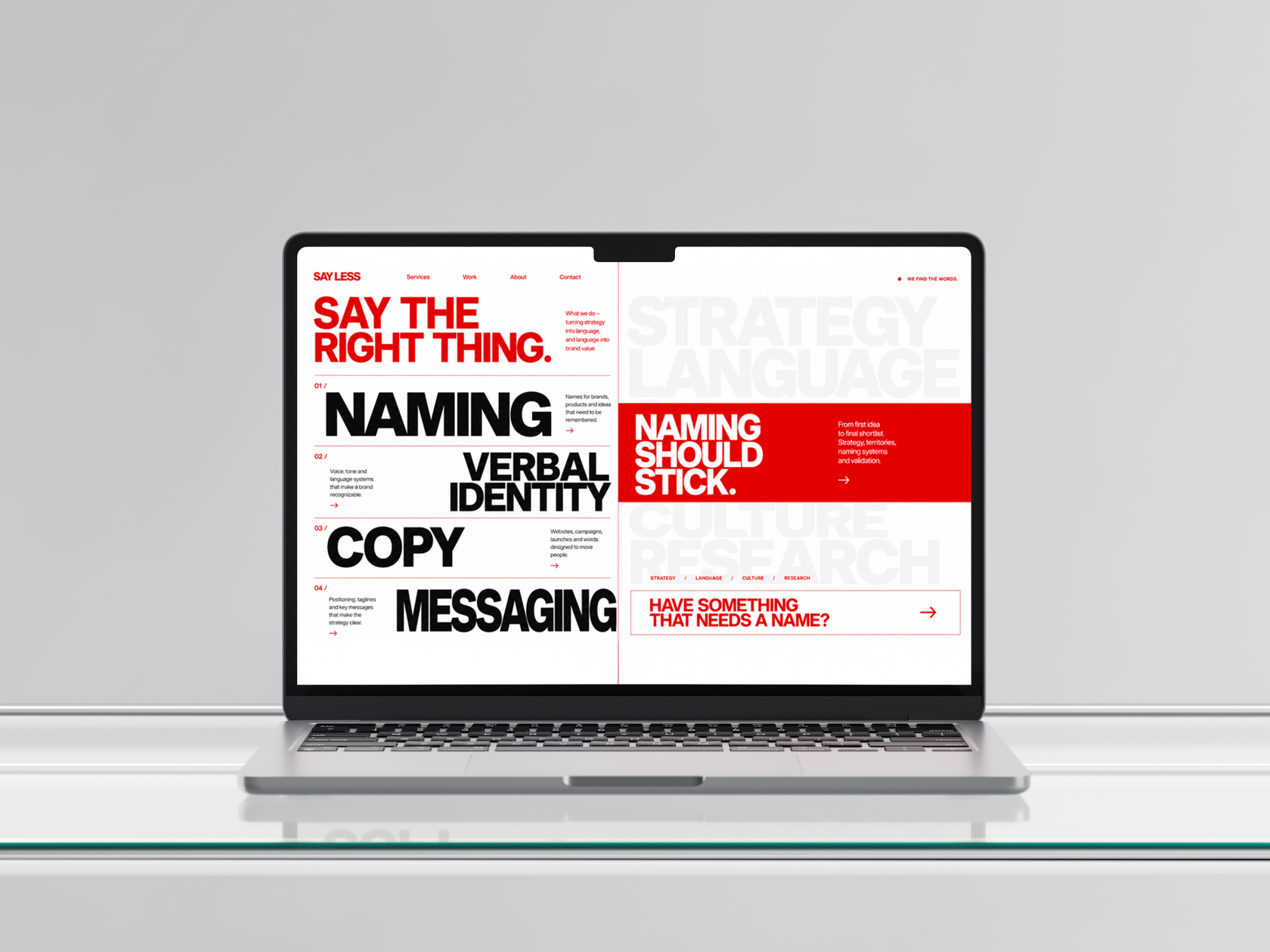 WEBSITES / project 05 / screen 1