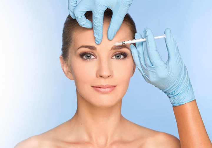 ботокс в лоб