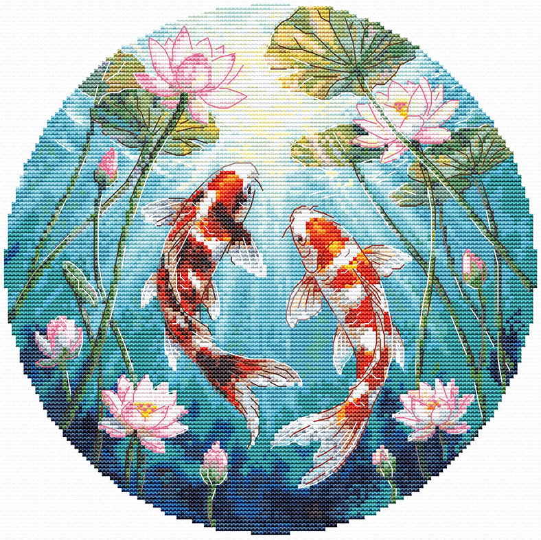 К-73 Карпы и лотосы