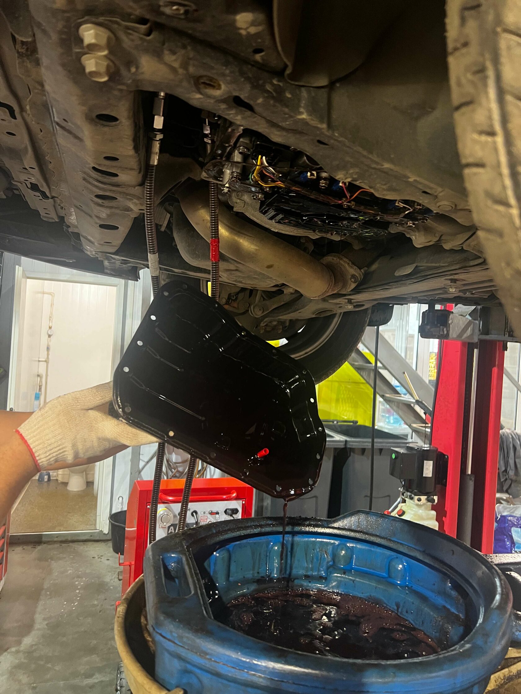 Демонтаж поддона АКПП