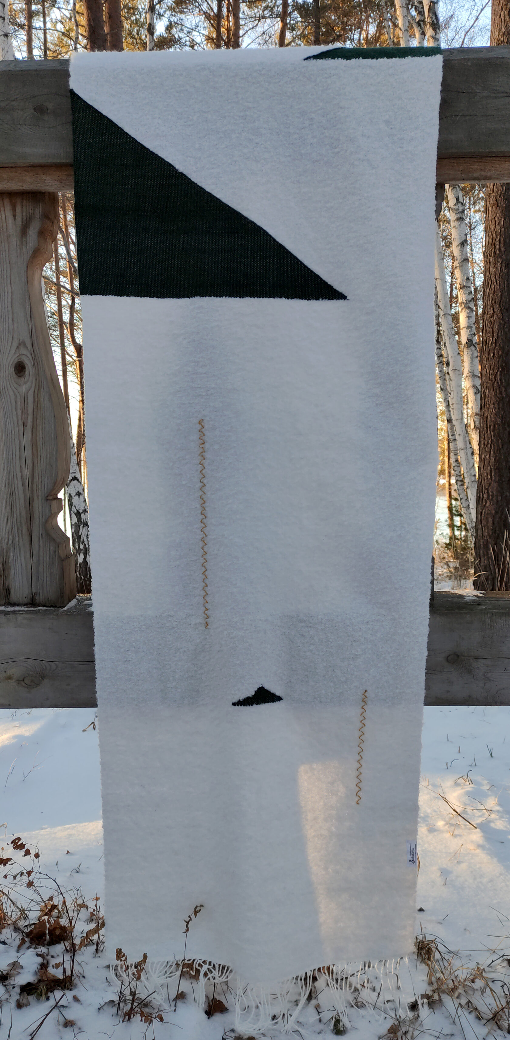 Палантин ручного ткачества с берегов Байкала