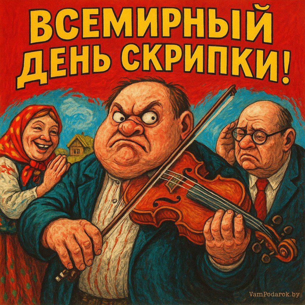 17 мая – Всемирный день скрипки - открытка
