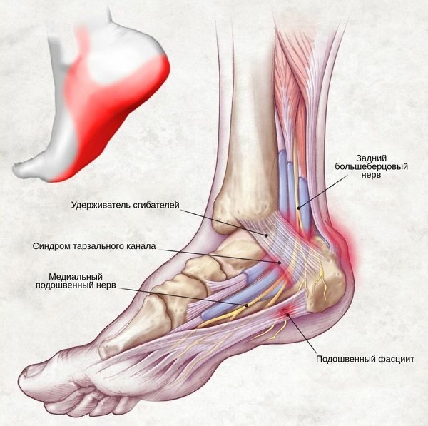 Нервы стопы человека в картинках на русском