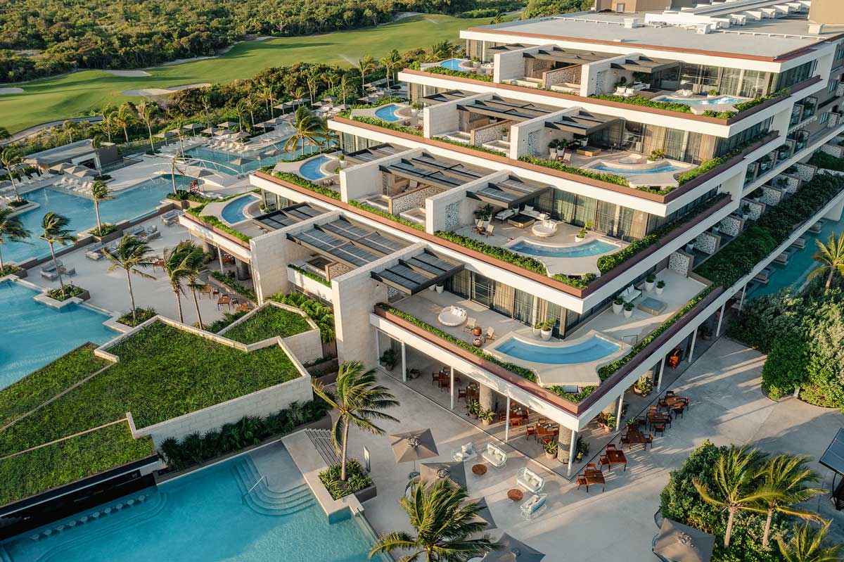 На фото: Отель ATELIER Playa Mujeres, Канкун Мексика