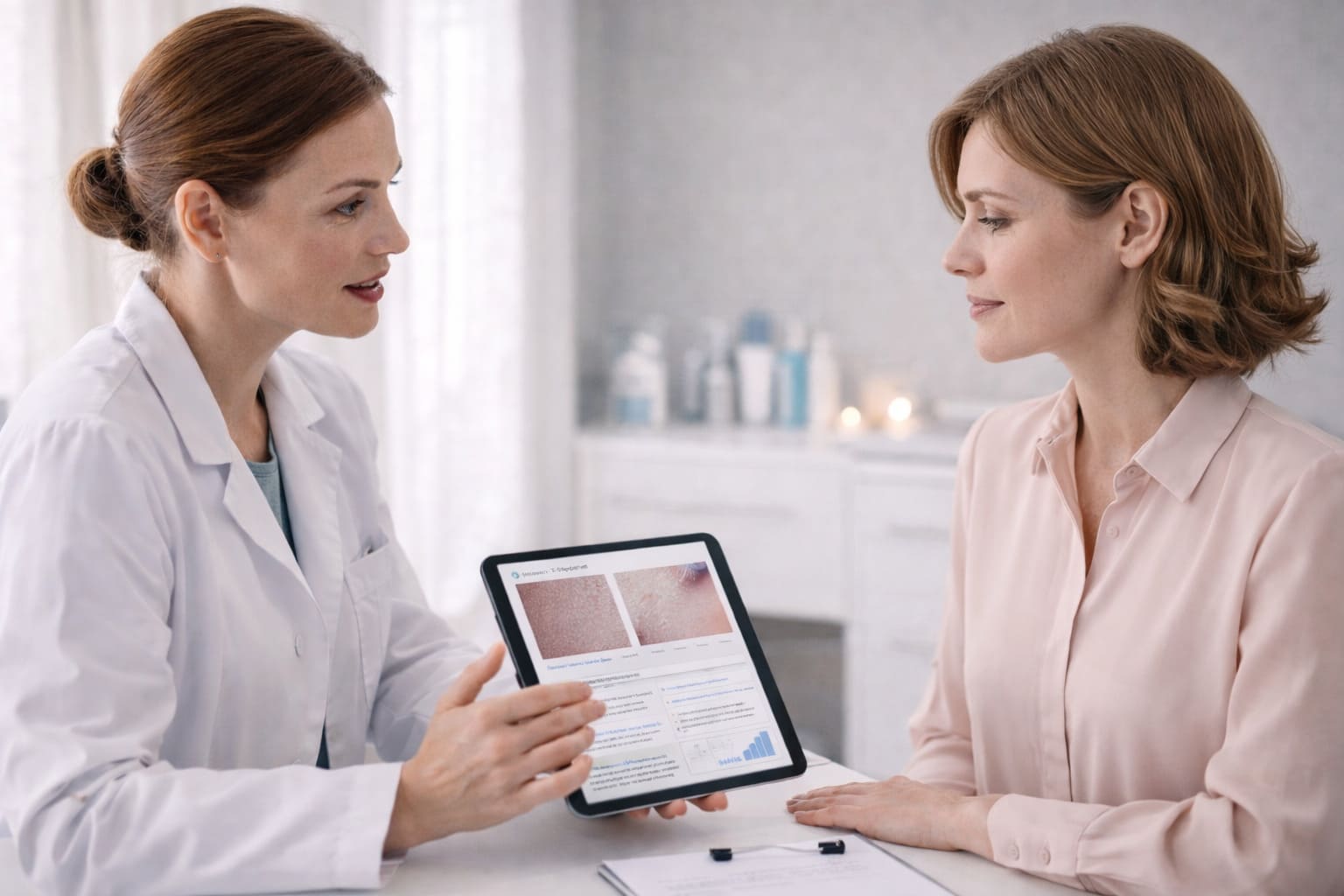 Консультация косметолога для оценки первых возрастных изменений в Санкт-Петербурге