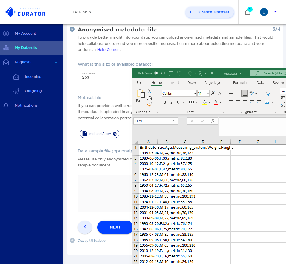 Editing or unpublishing a dataset