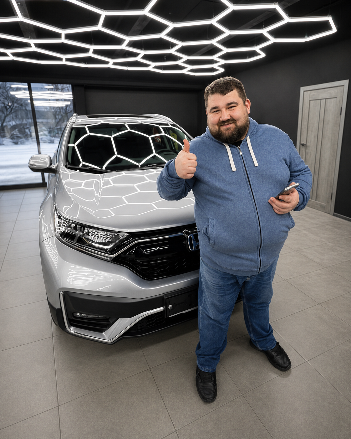 Client with a Honda CR-V