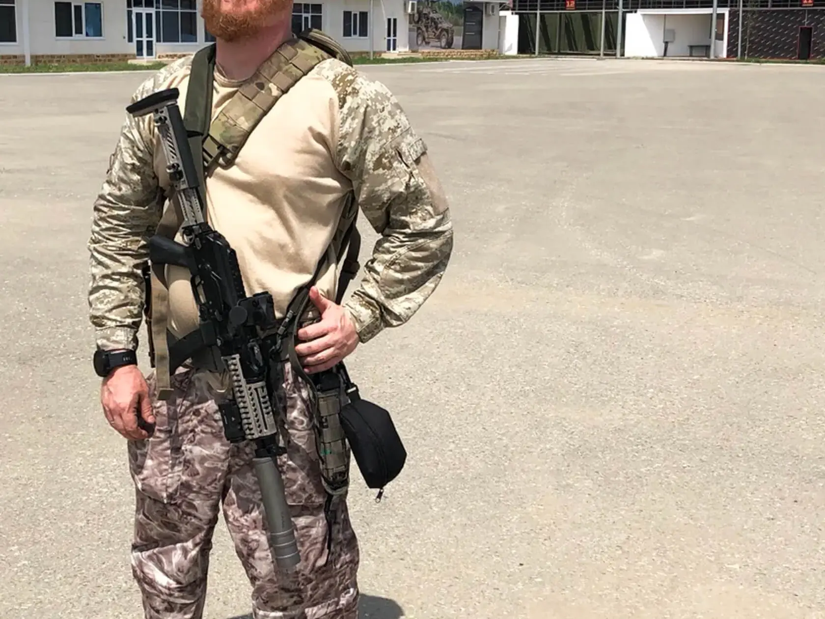 Aggressor carried with professional field equipment