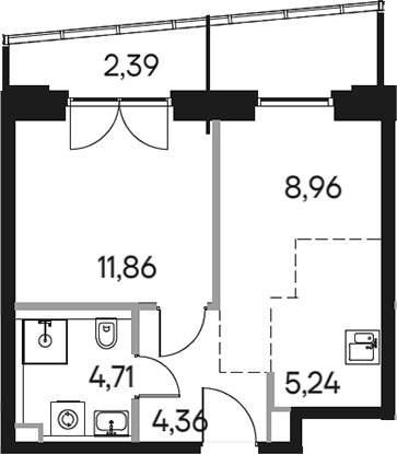 2 Евро 35,13 м²