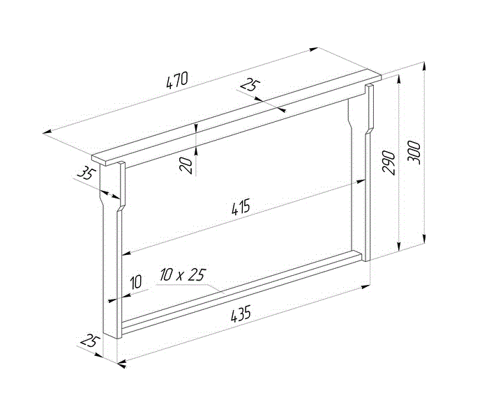 Рамка для улья дадан размеры и чертежи