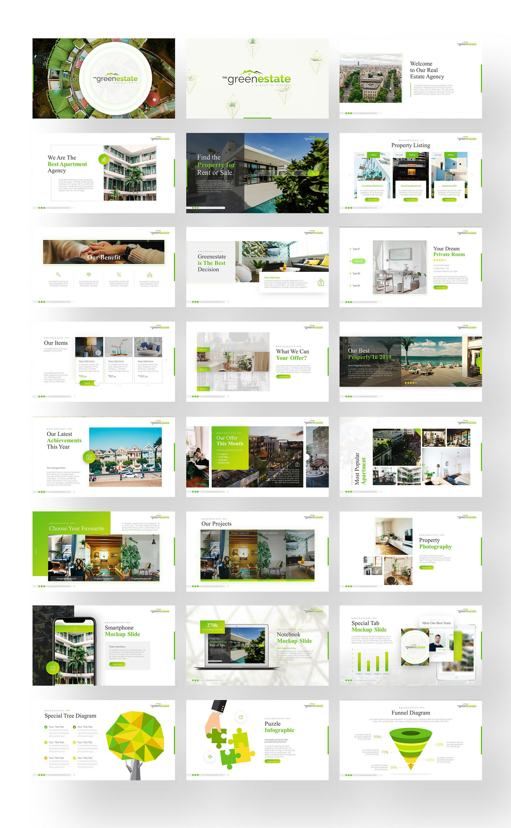 Дизайн презентации компании по услугам поиска и продажи загородной .