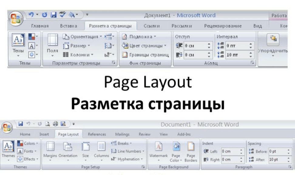 Разметка страницы. Разметка страницы в Ворде 2020. Разметка страницы в Word 2010. Разметка страницы в Word 2019. Вкладка разметка страницы в Word 2016.