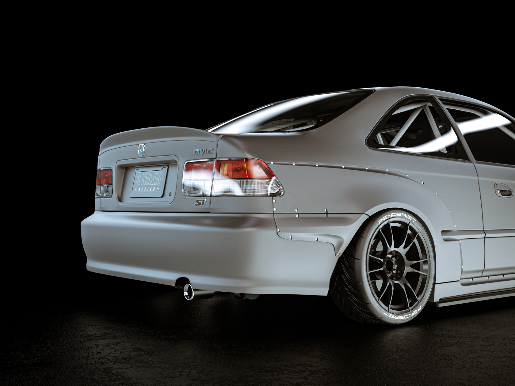 FENDERIST SPEC S Hood louvers Honda Civic Coupe 9600