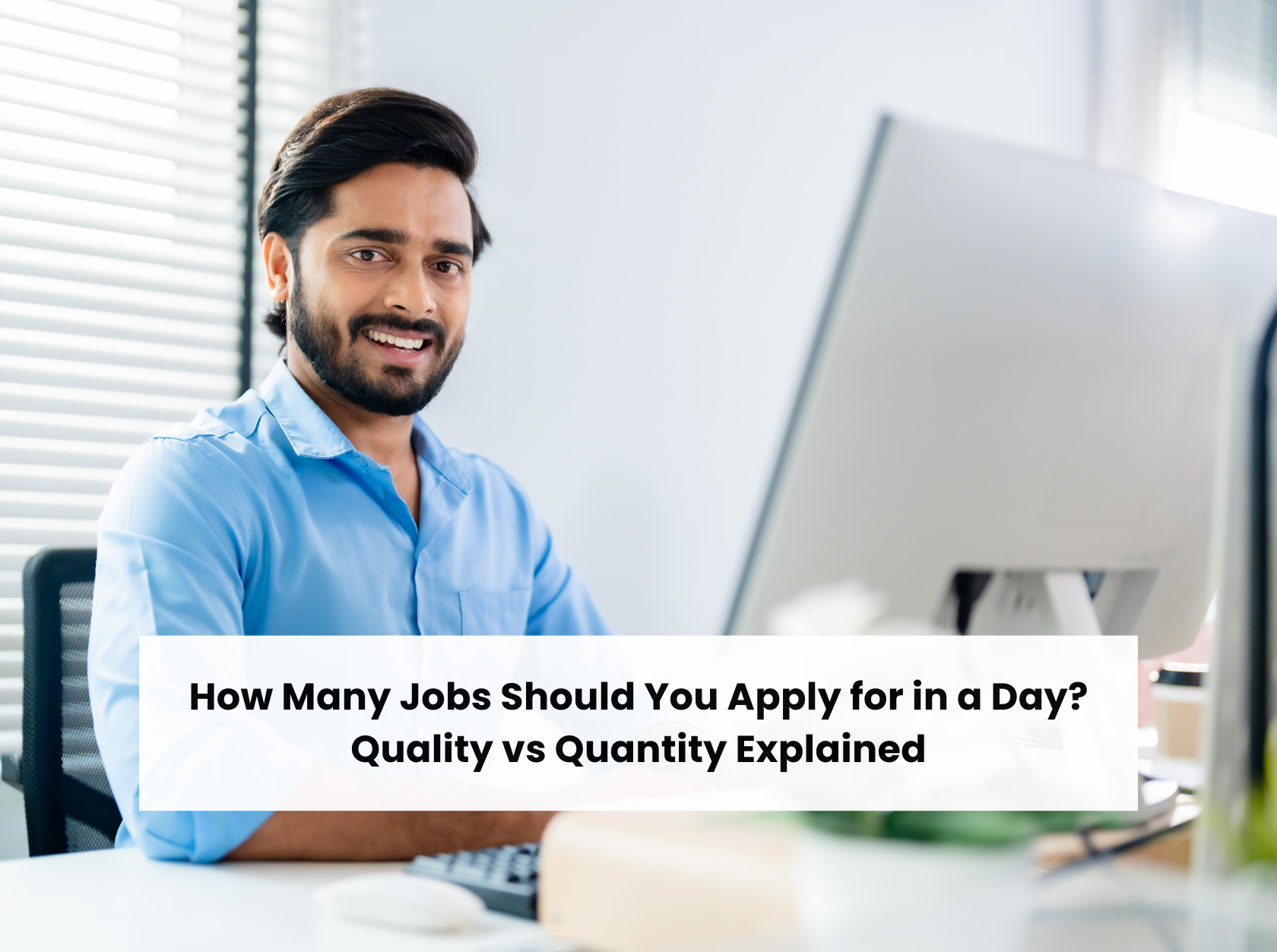 Man applying for jobs online on laptop while researching job opportunities in the UAE