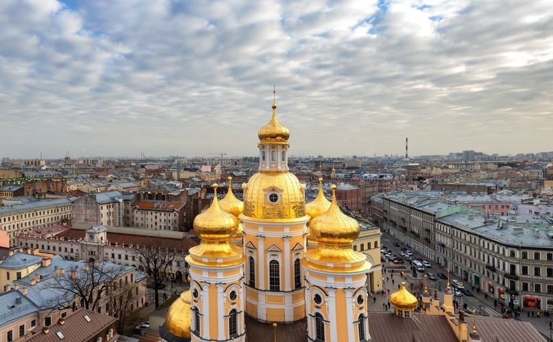 Куда сходить в Санкт-Петербурге. Местные рекомендуют: интересные туристические места для посещения в СПб. Смотровая площадка колокольни Владимирского собора.