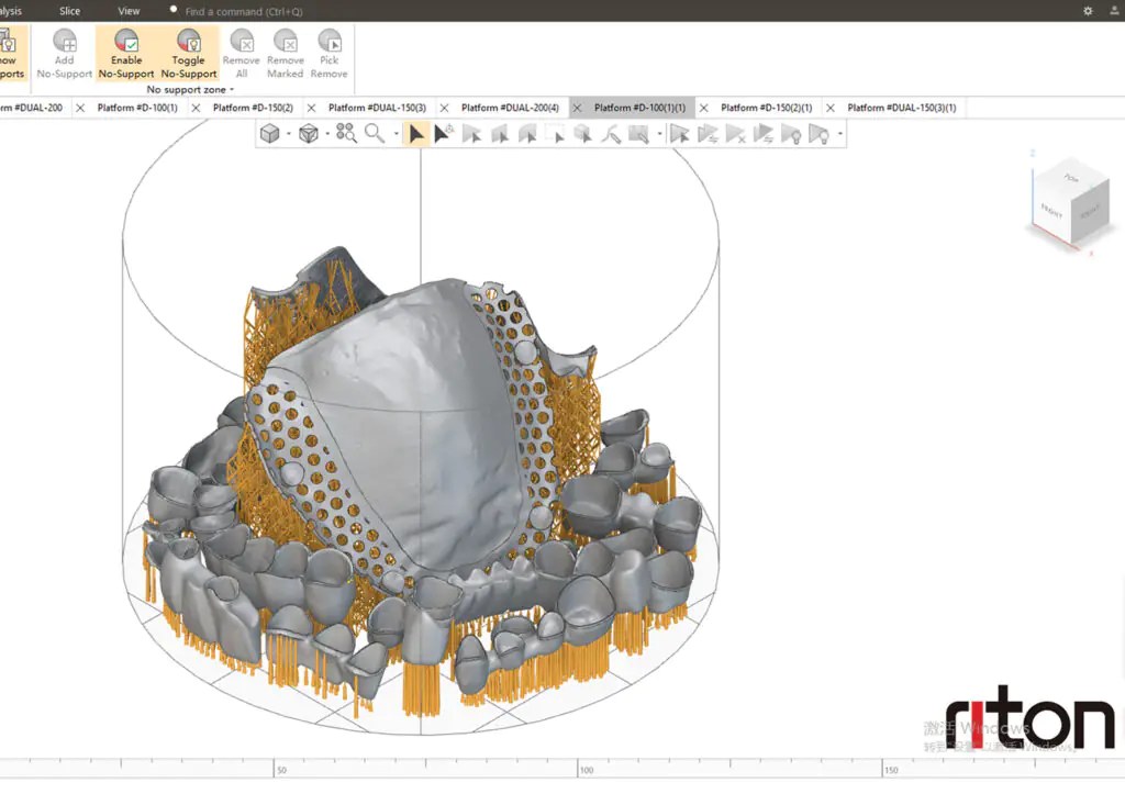 Интерфейс платформы 3D Cloud Design: подготовка работы к печати