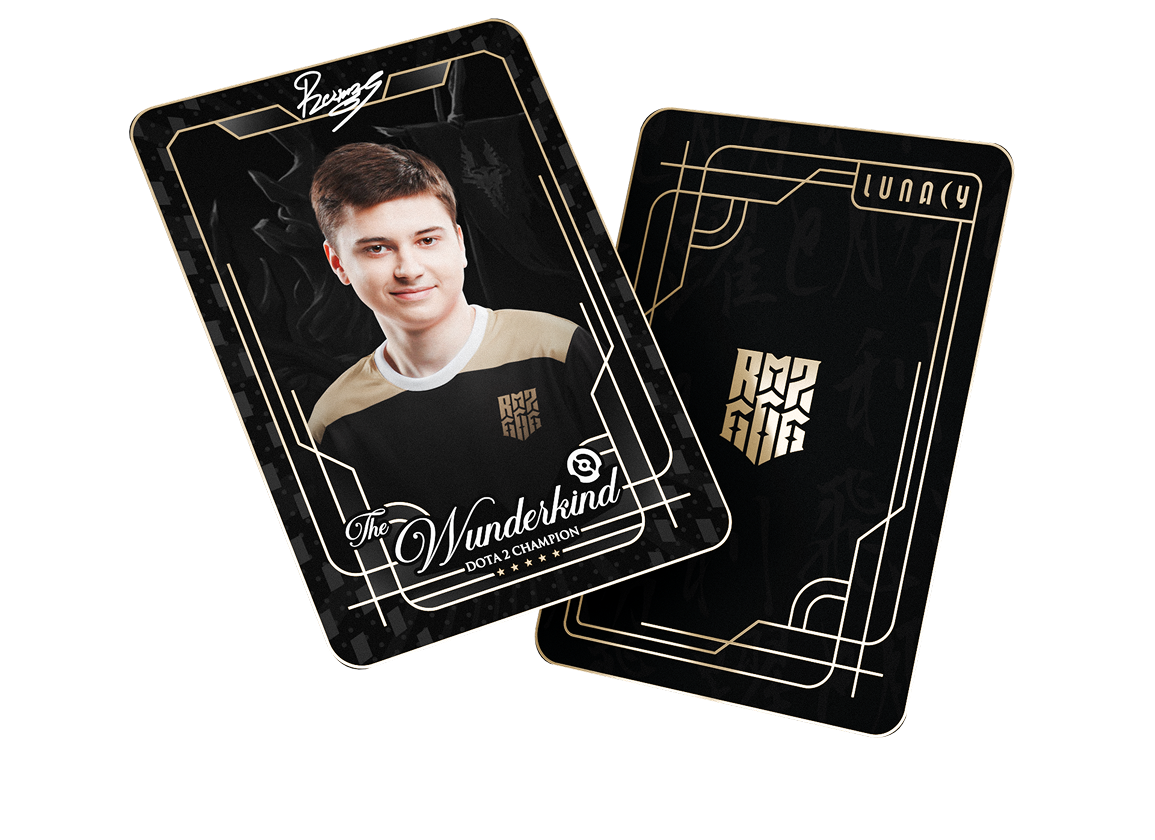 Коллекционная карточка The Wunderkind, лицевая и обратная стороны