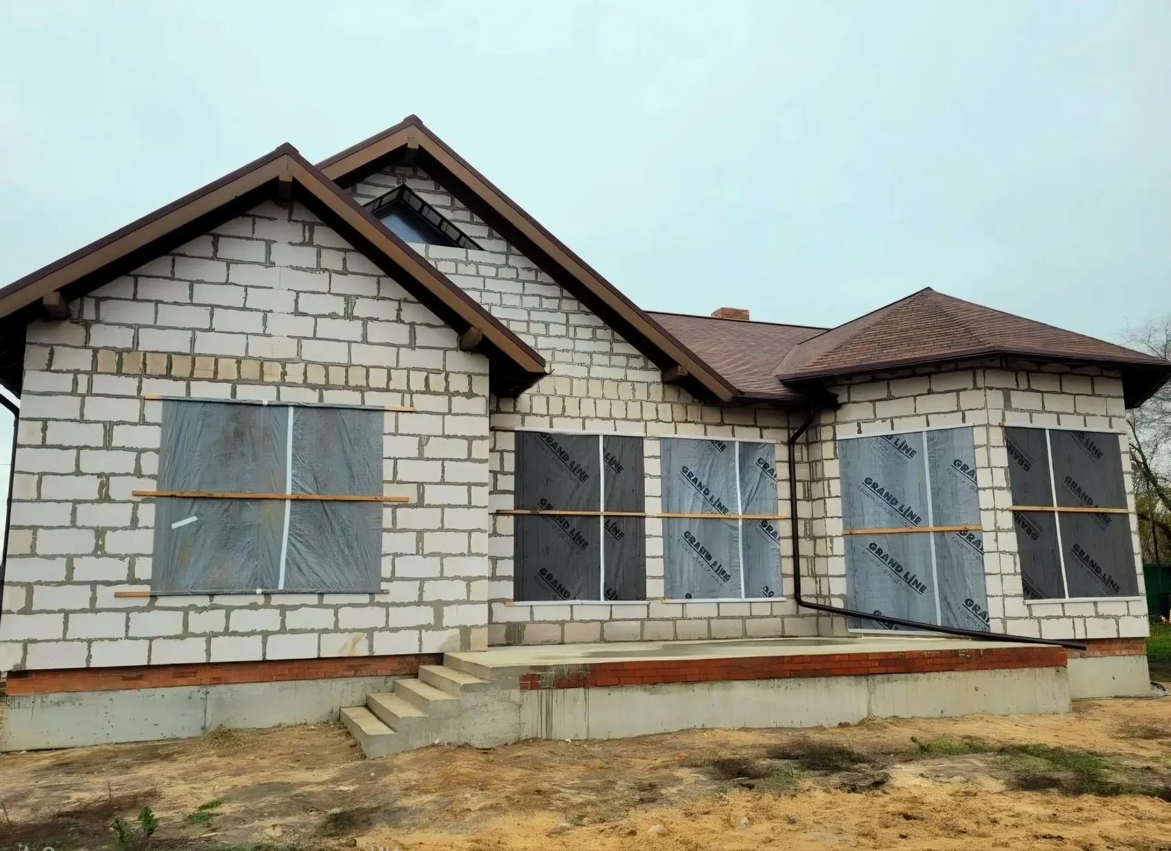 Возведение коробки дома в Воронеже: фото объекта 2