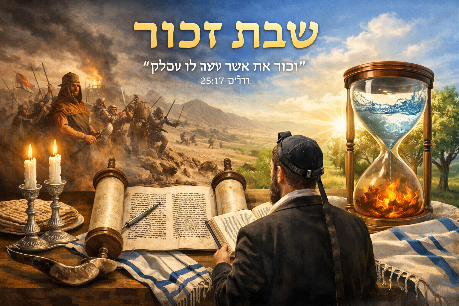 Шаббат Захор: смысл, заповедь памяти об Амалеке и духовный урок перед Пурим