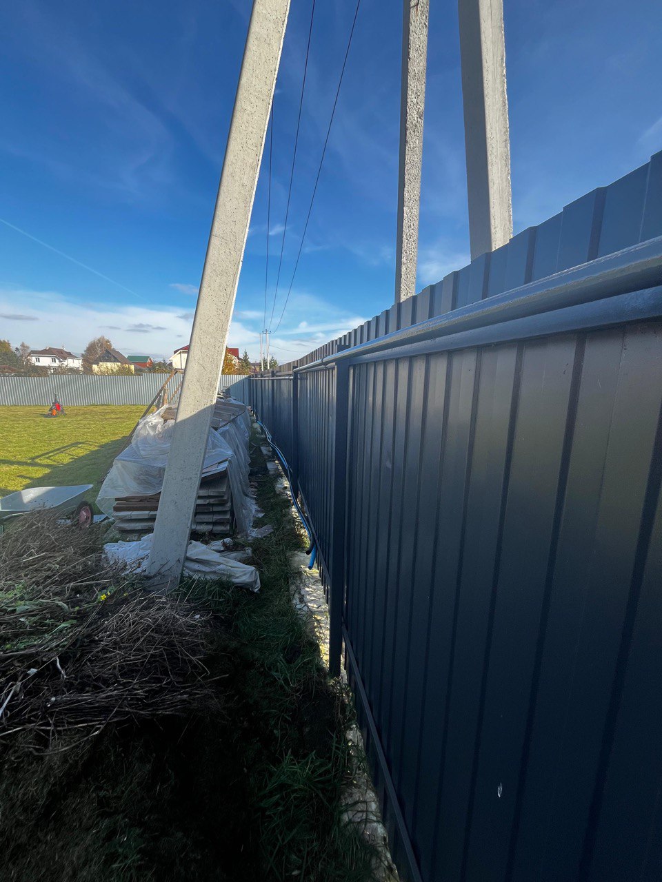 Дом с газопроводом