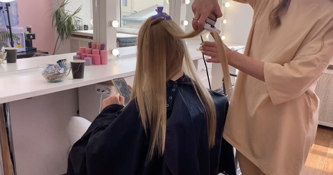 Техника полировки волос на прямых волосах. Урок №4 курса полировка волос