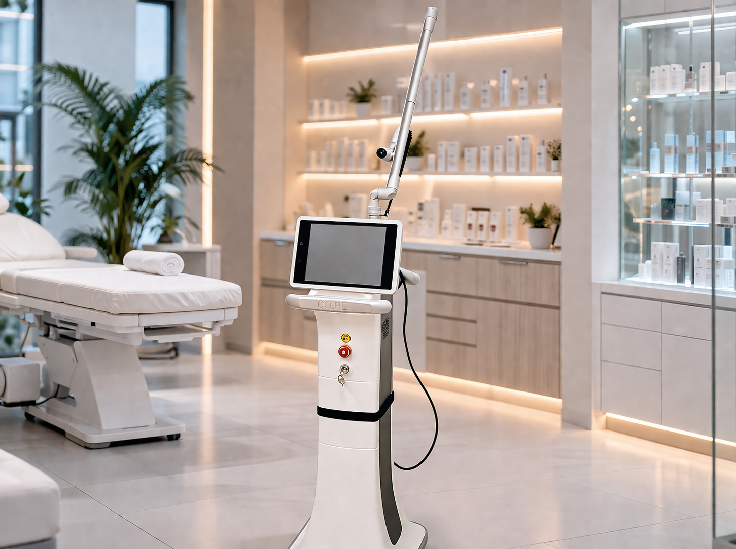 Candela CO2RE, аппарат в клинике