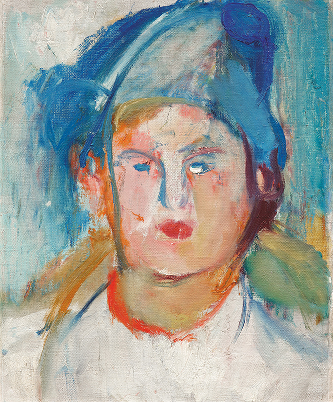 Автопортрет (в голубой феске). 1937