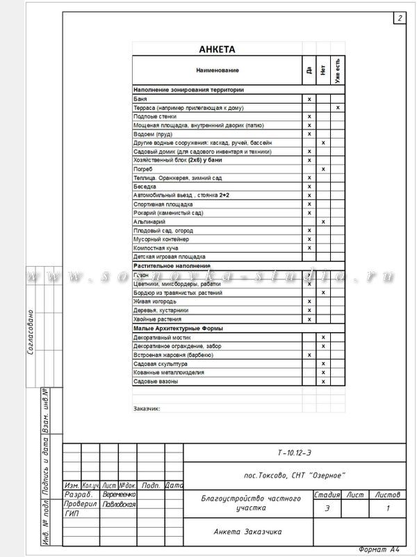 Пояснительная записка к проекту по ландшафтному дизайну