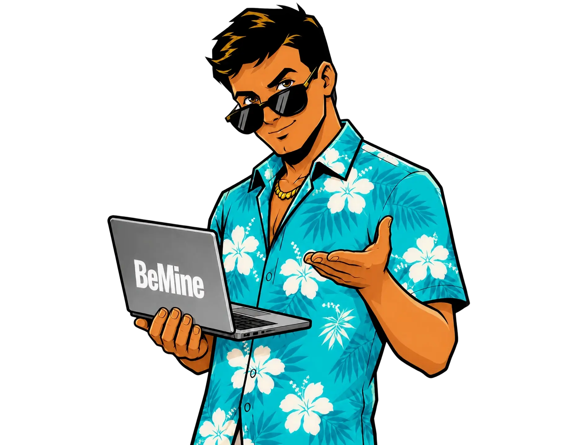 Cosmoboy explaining the BeMine Crypto Summer campaign