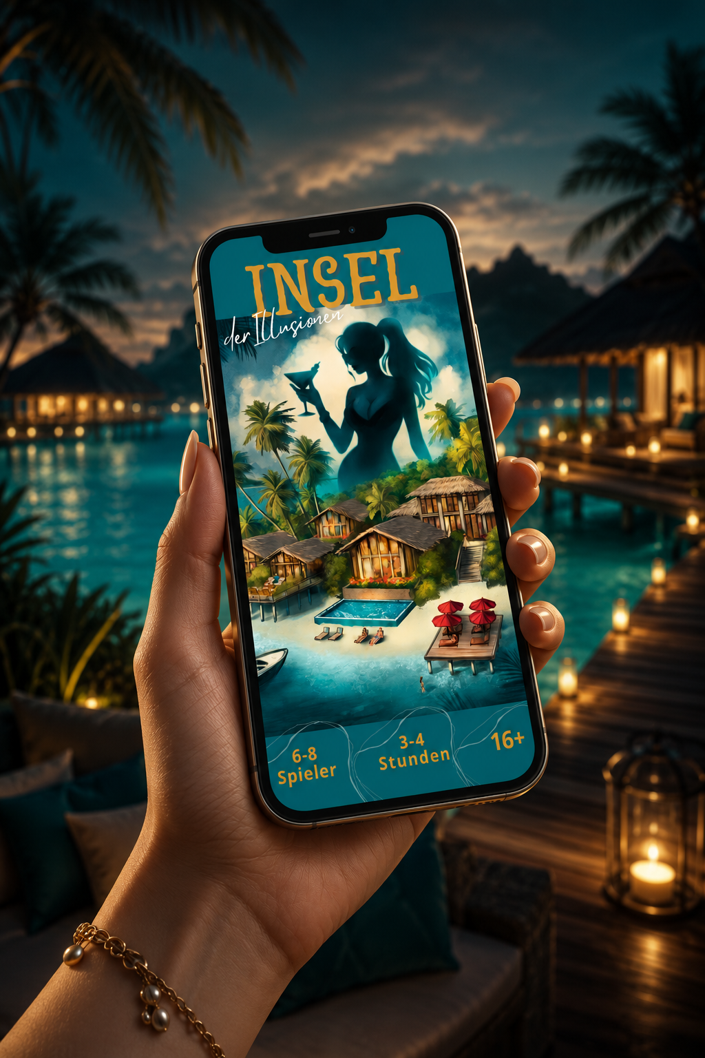 Web-Begleiter Insel der Illusionen auf dem Smartphone