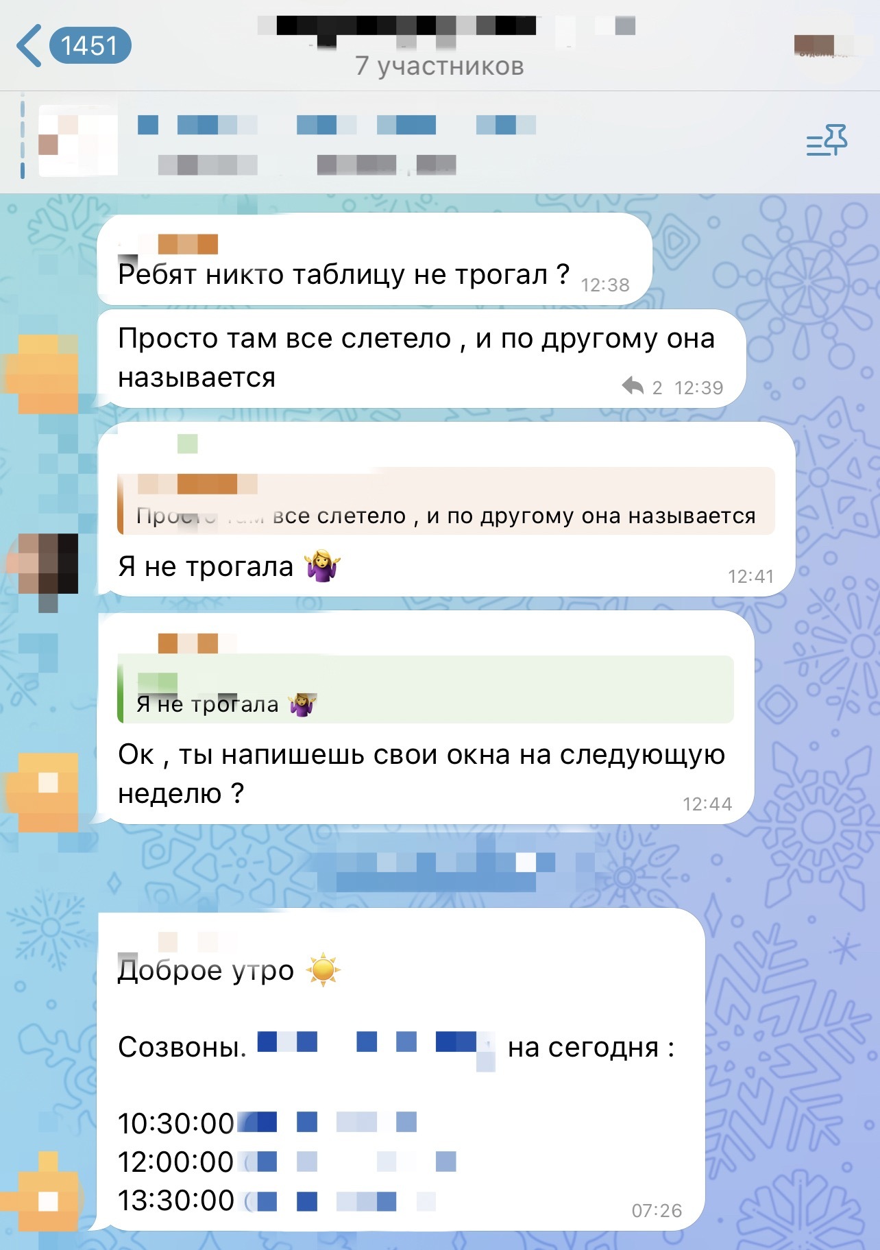 Скрин отдела продаж