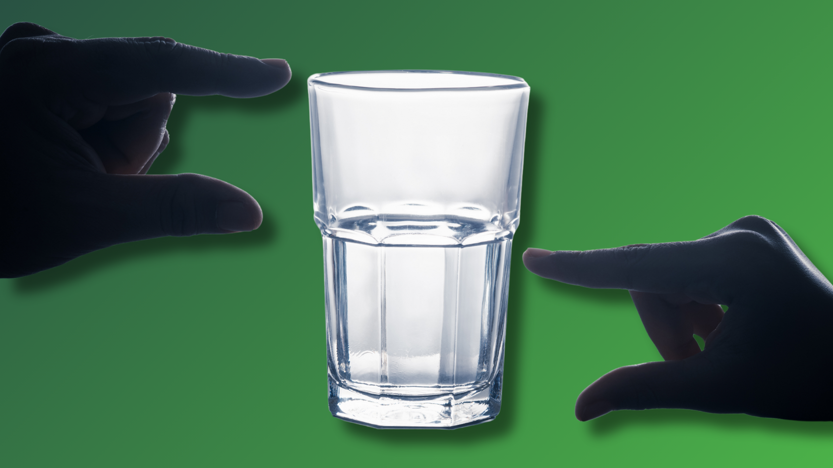 Half full glass or half empty