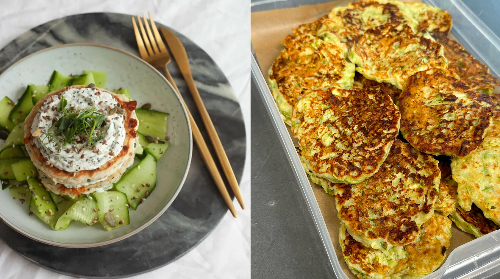 Блюдо: Кабачковые оладьи