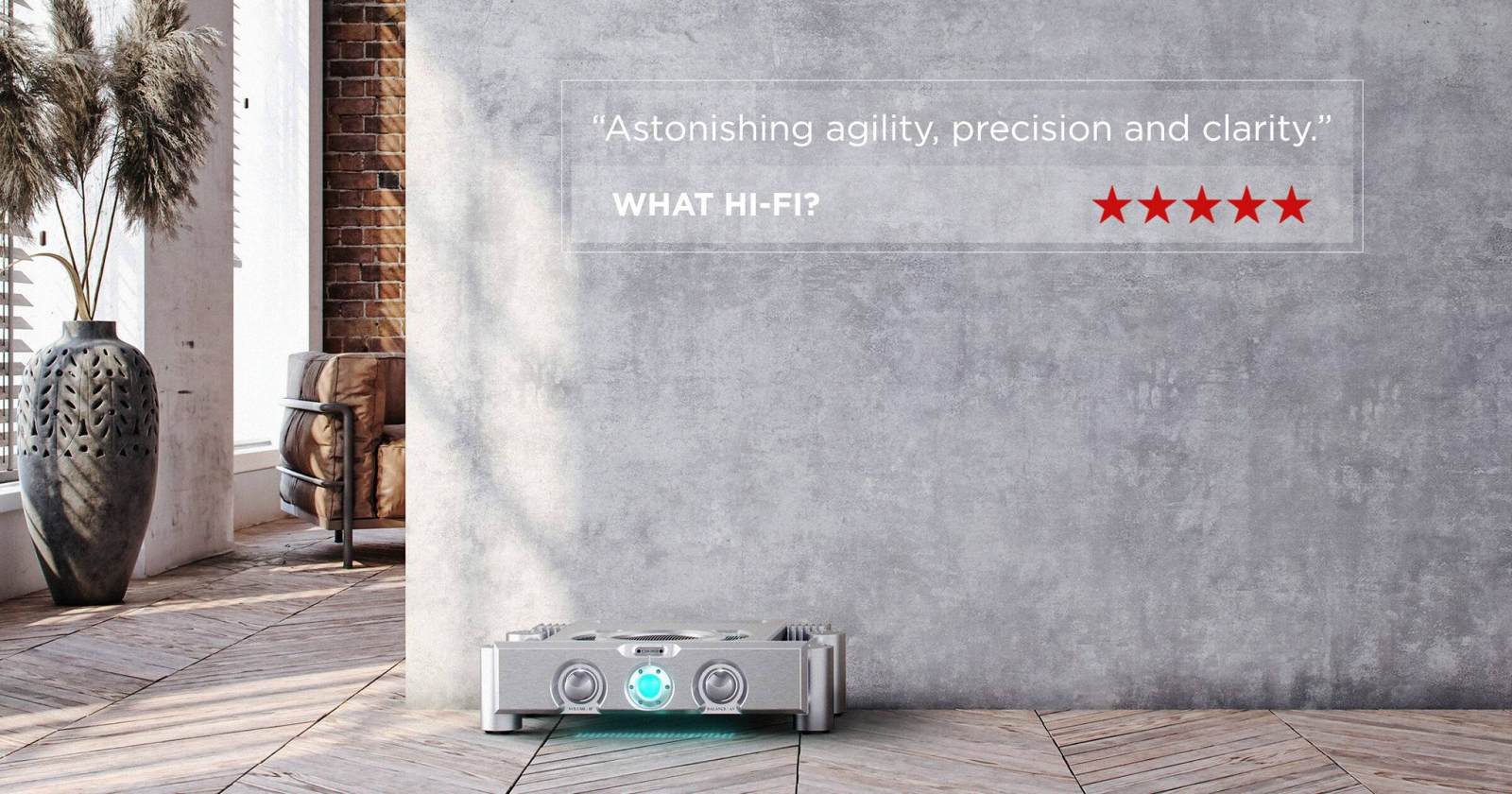 New Chord Electronics ULTIMA Integrated amplifier receives high praise in a recent What Hi-Fi? review