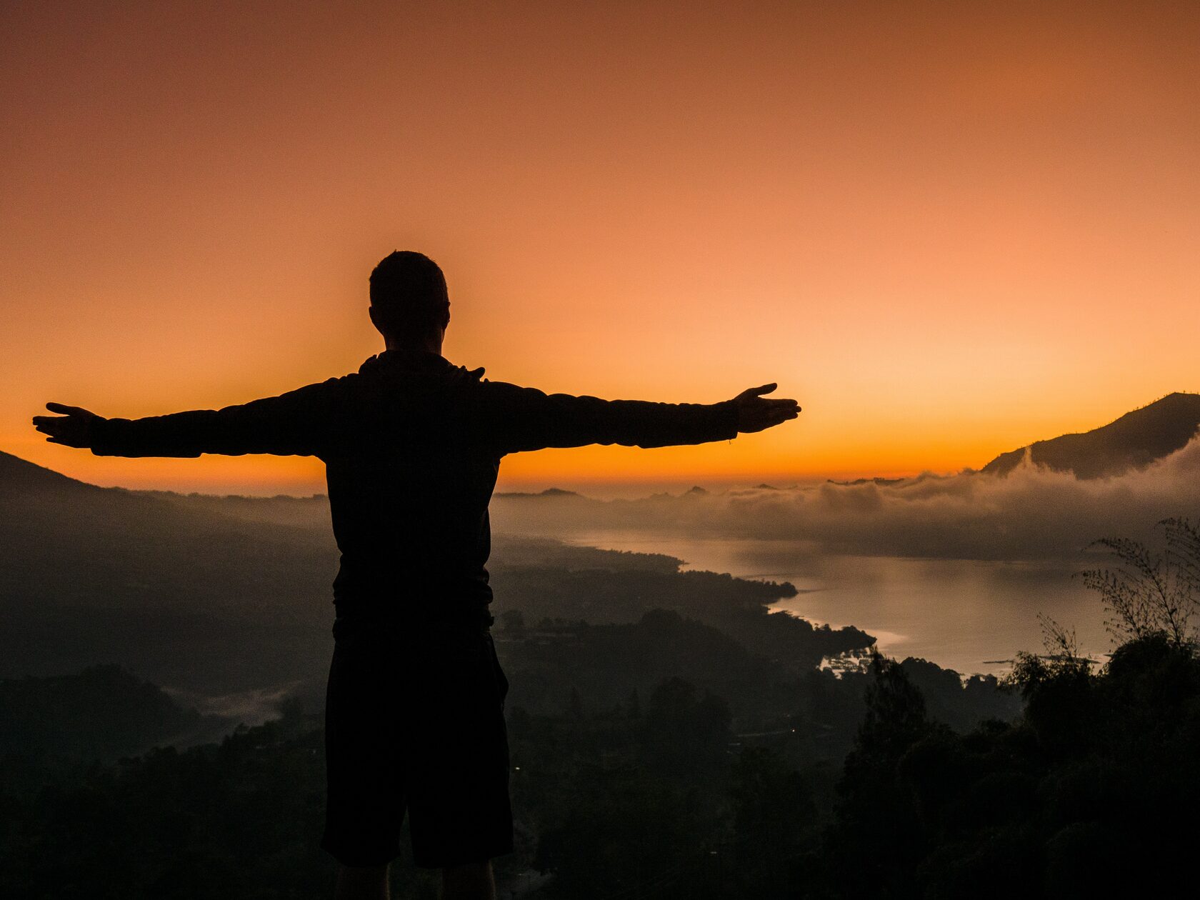 Qi Gong Sunset woman