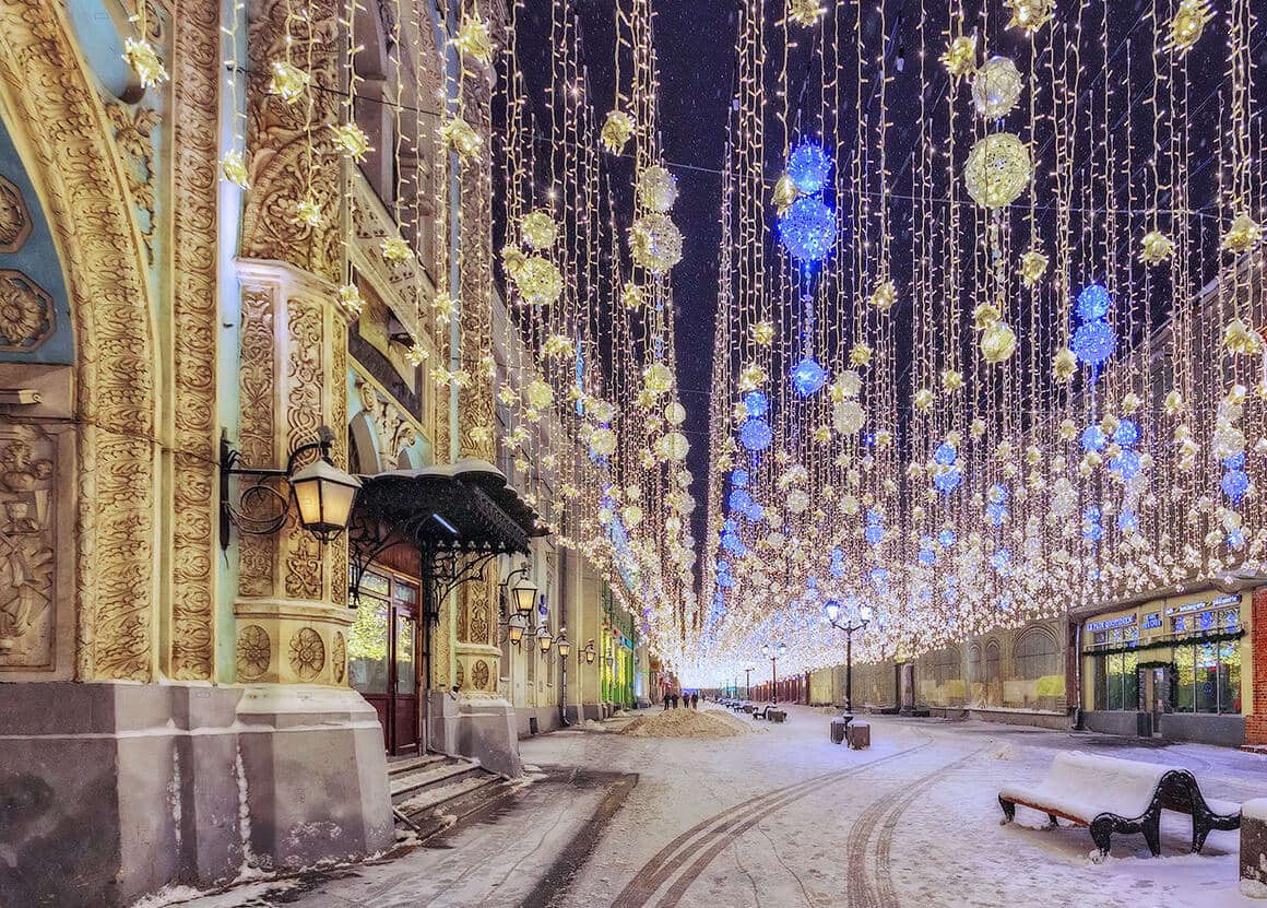 Никольская улица зима 2022
