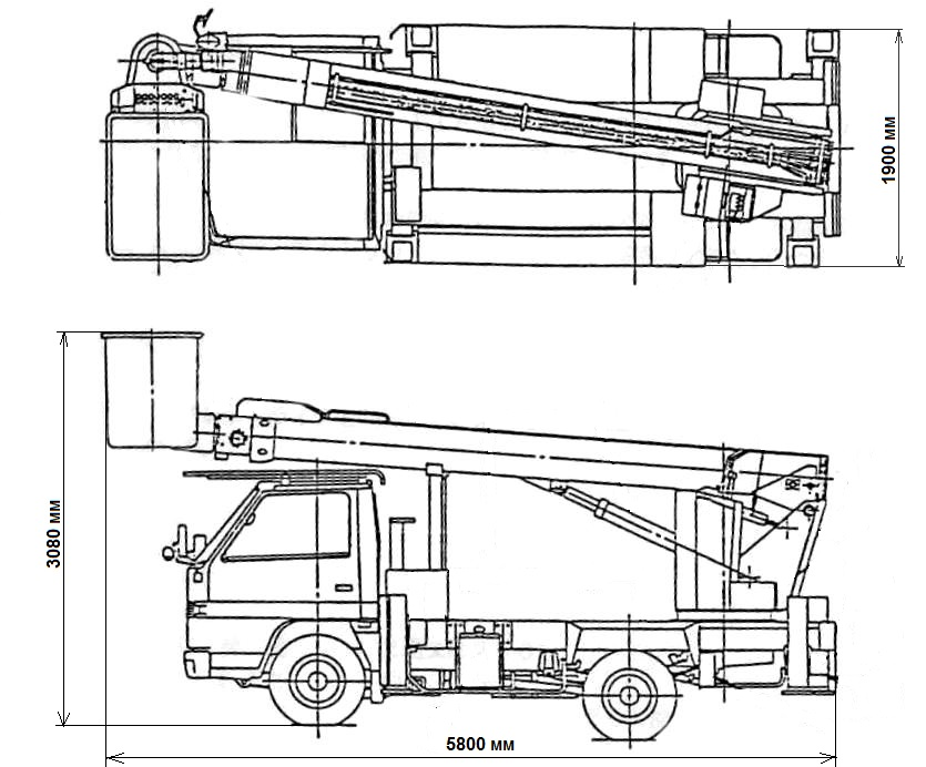 Чертеж автовышки dwg