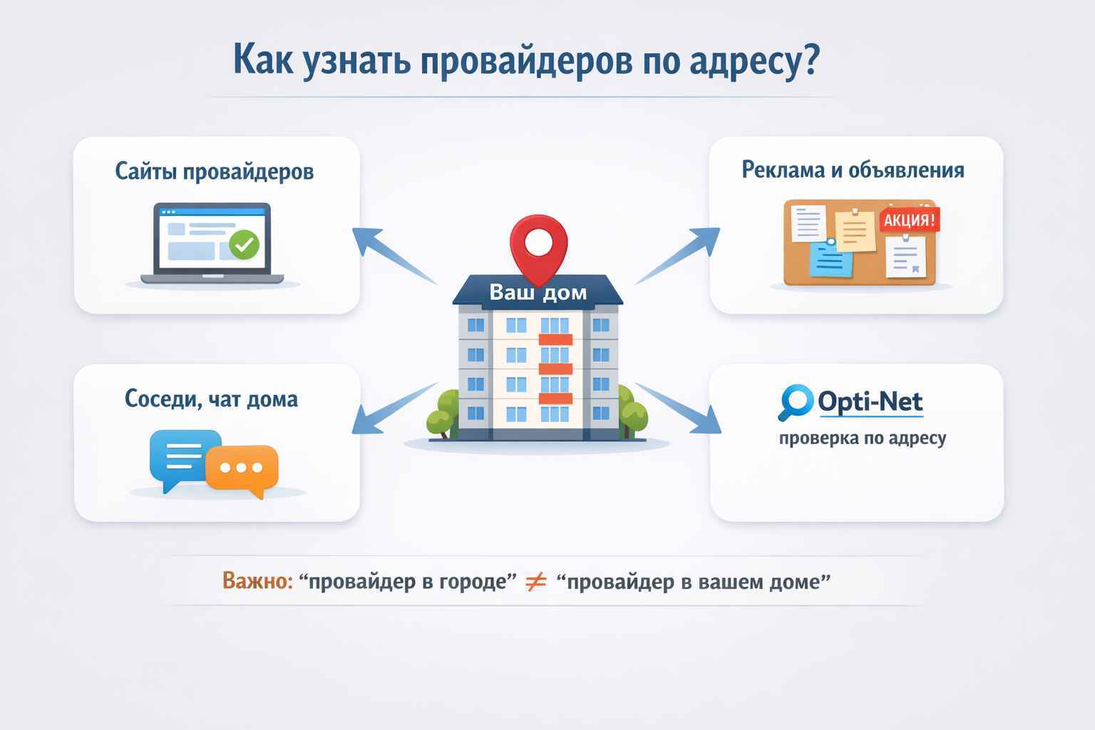 Как узнать провайдера по адресу?