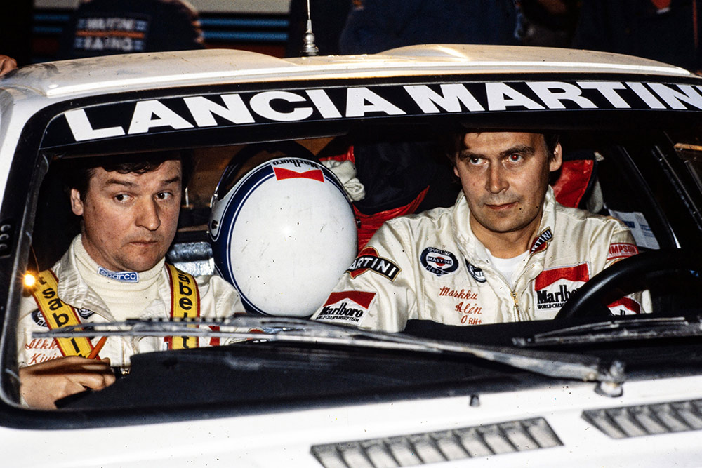 Маркку Ален и Илкка Кивимяки, Lancia Rally 037 (TO Y67908), ралли Португалия 1983/Фото: Motorsport Images