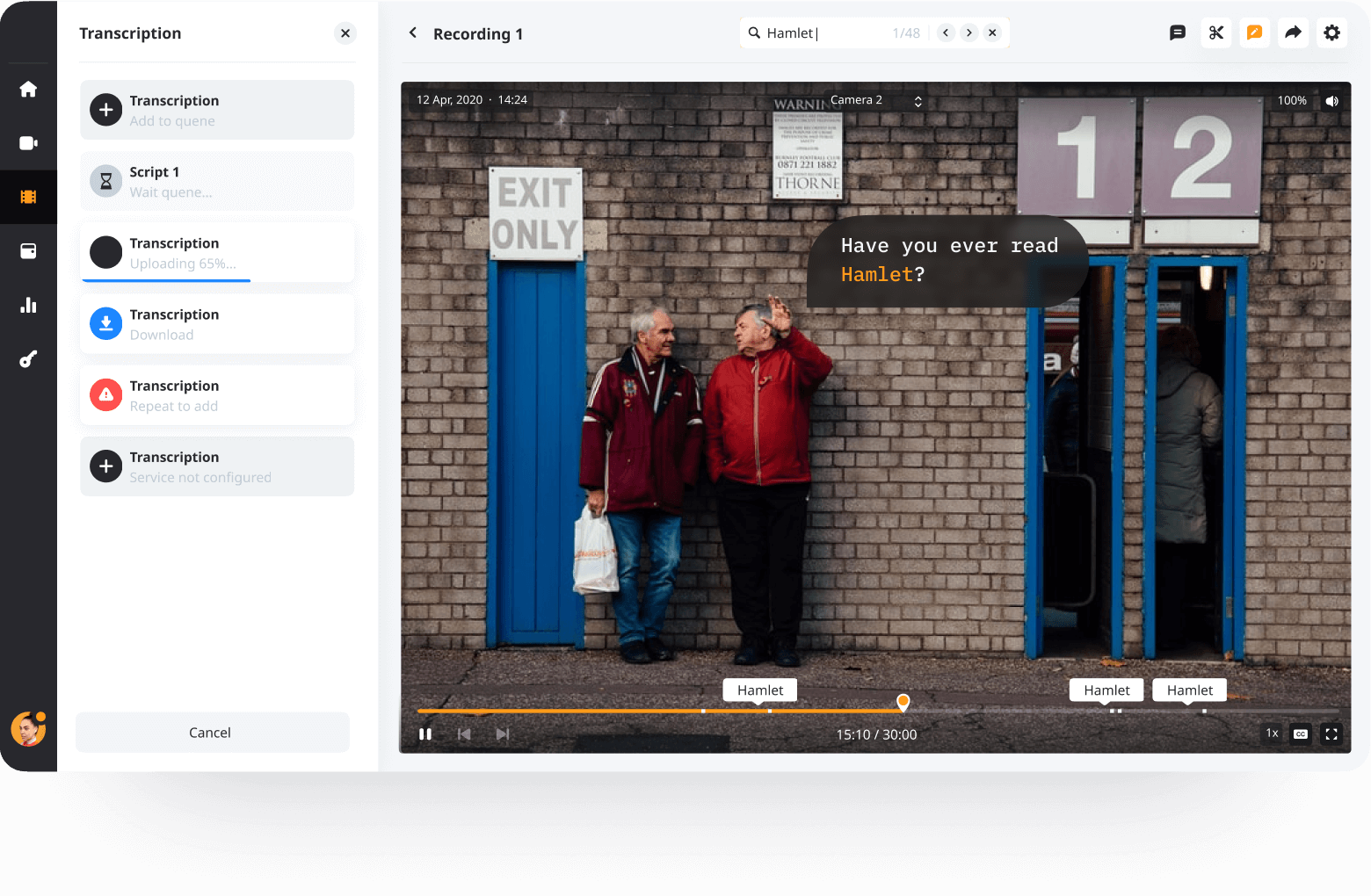 распознавание голоса в системе видеонаблюдения