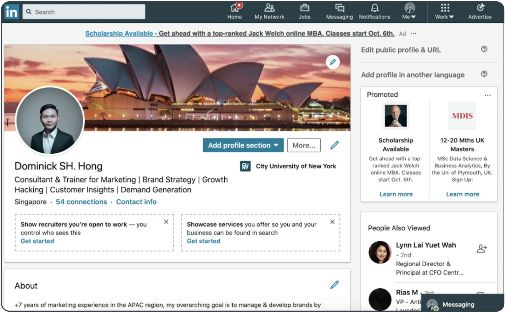 Хороший профиль LinkedIn читается за несколько секунд.