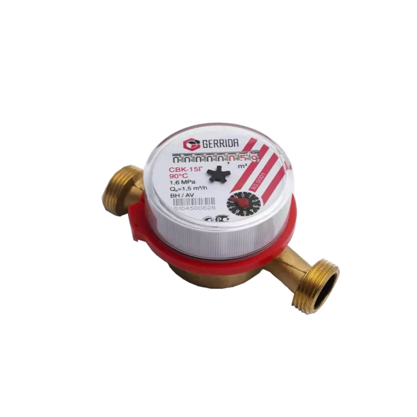 Счетчик воды GERRIDA СВК-15Г Ду15, L=110 мм, без интерфейса