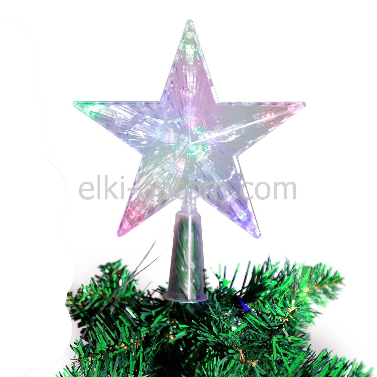 Звезда на елку светодиодная 20 см оптом