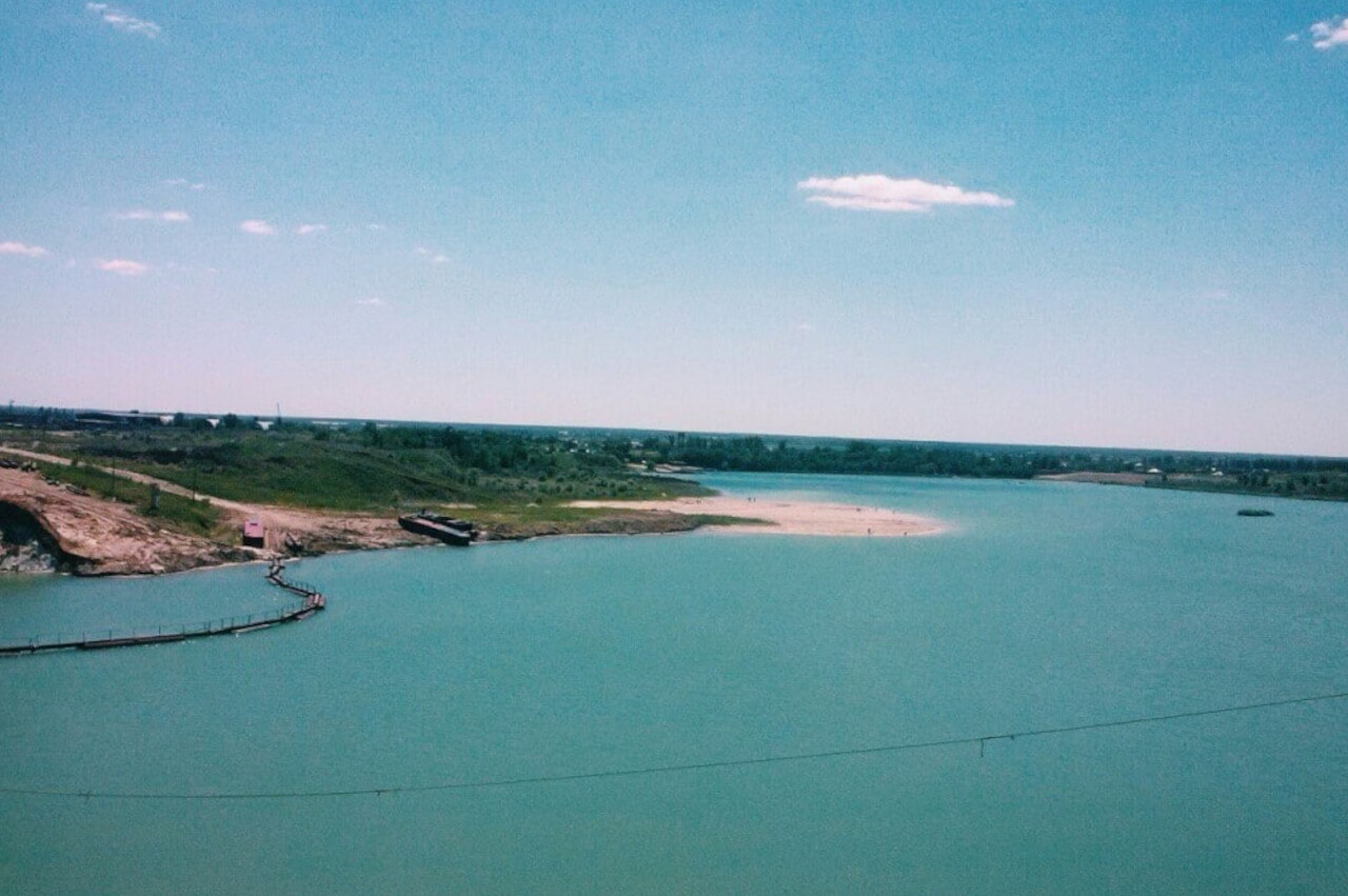 Голубое озеро село Самарское Ростовская область