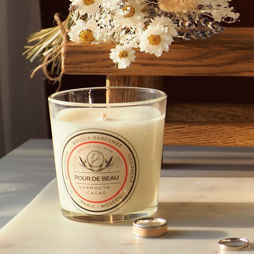 свеча в стекле с ароматом Вермут-Какао