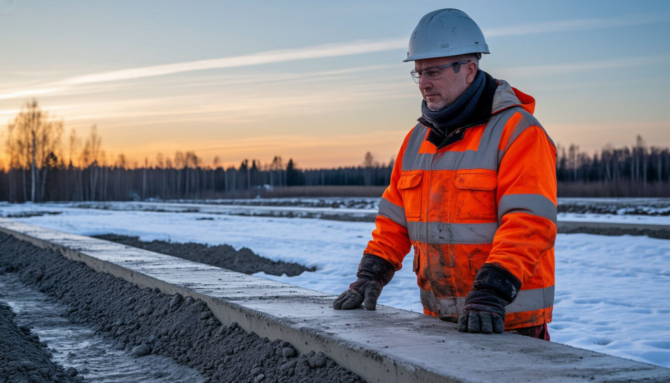 Контроль температуры бетона в зимнее время
