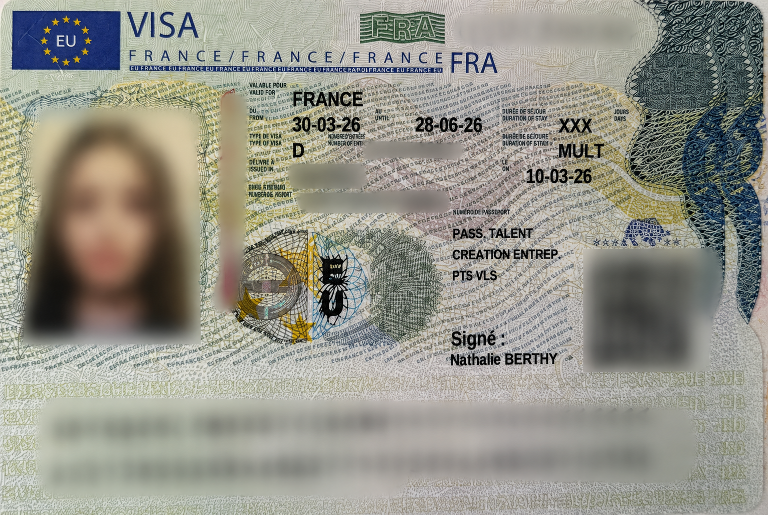 Французская долгосрочная виза типа D «Паспорт талант» (Passeport Talent) для создания бизнеса (Création Entreprise)