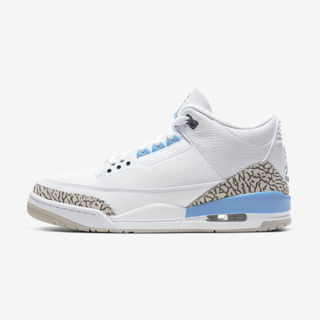 Jordan 3 hot sale retro unc